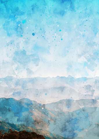 Color shades of mountains