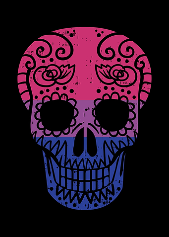 Sugar Skull Bisexual Flag