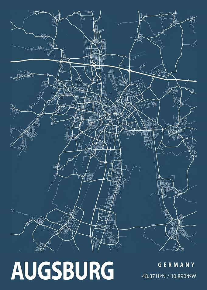 Augsburg Blueprint Street