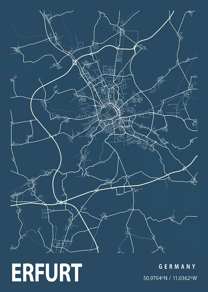 Erfurt Blueprint Street