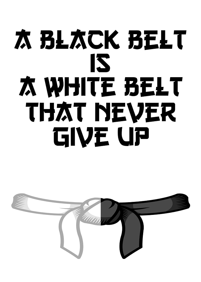 A Black Belt Is A White