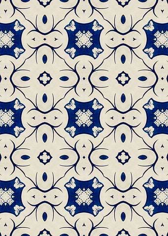Intense Blue Pattern 02