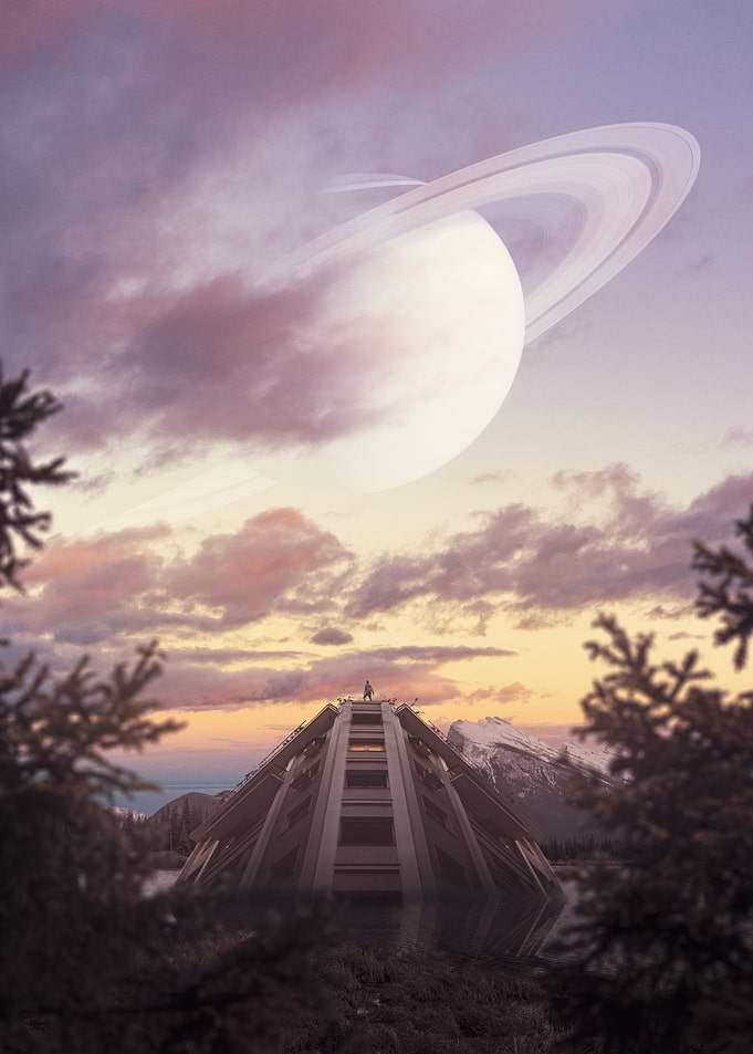 saturn sunset