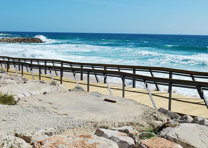 Boardwalk Beach Wood Wa