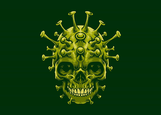 Fight coronavirus skullcor