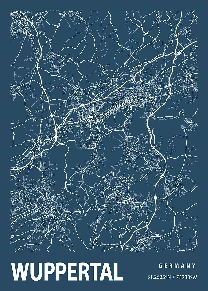 Wuppertal Blueprint Street
