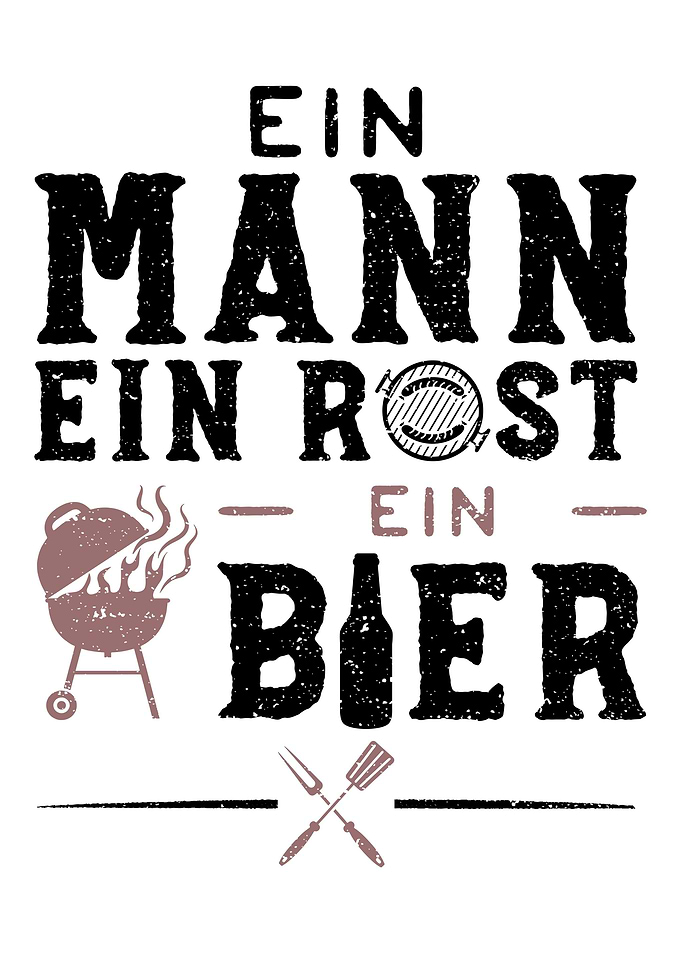Ein Mann Ein Rost Ein Bier