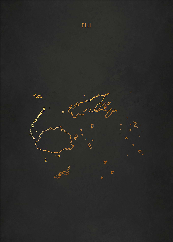 Gold Fiji Map