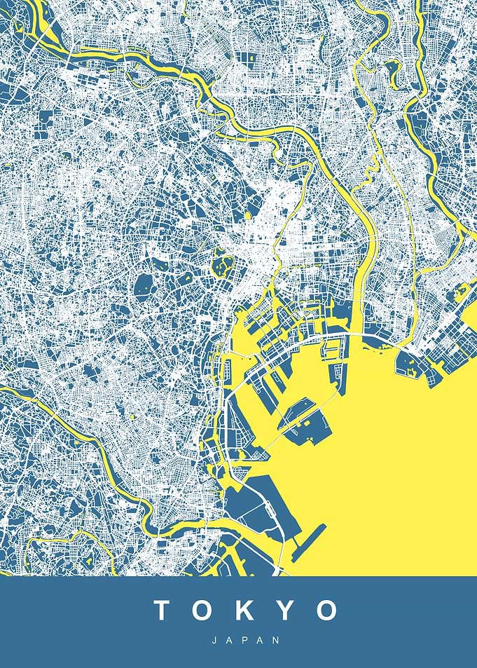 Tokyo City Map Japan
