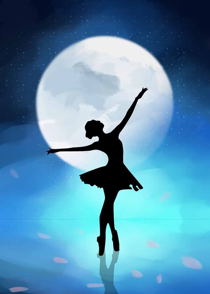 Ballet Dance at the Moon
