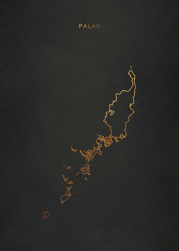 Gold Palau Map