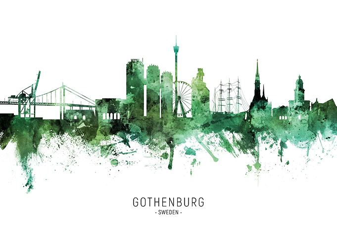 Gothenburg Skyline Sweden