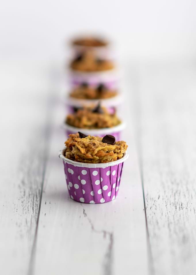 Muffins in a row