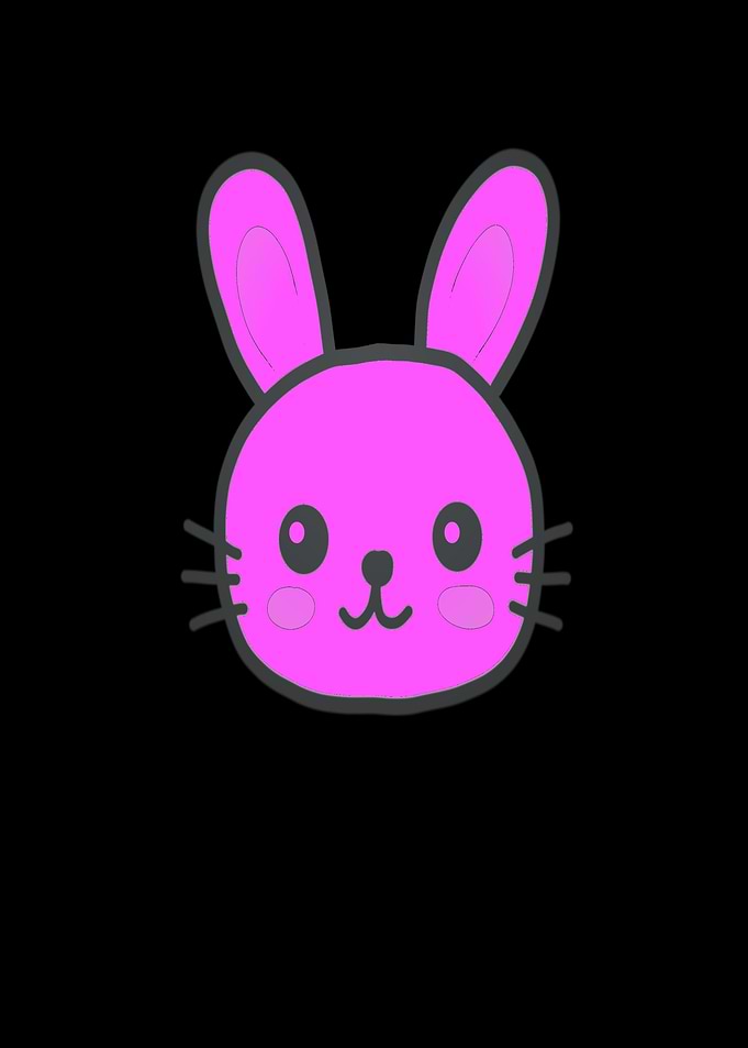 Colorful bunny Easter