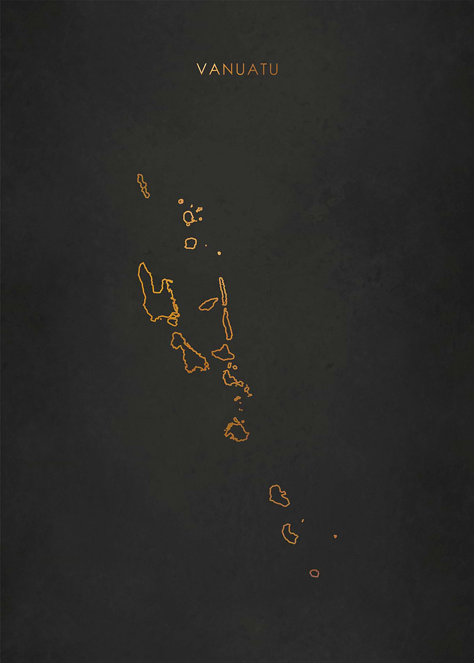 Gold Vanuatu Map