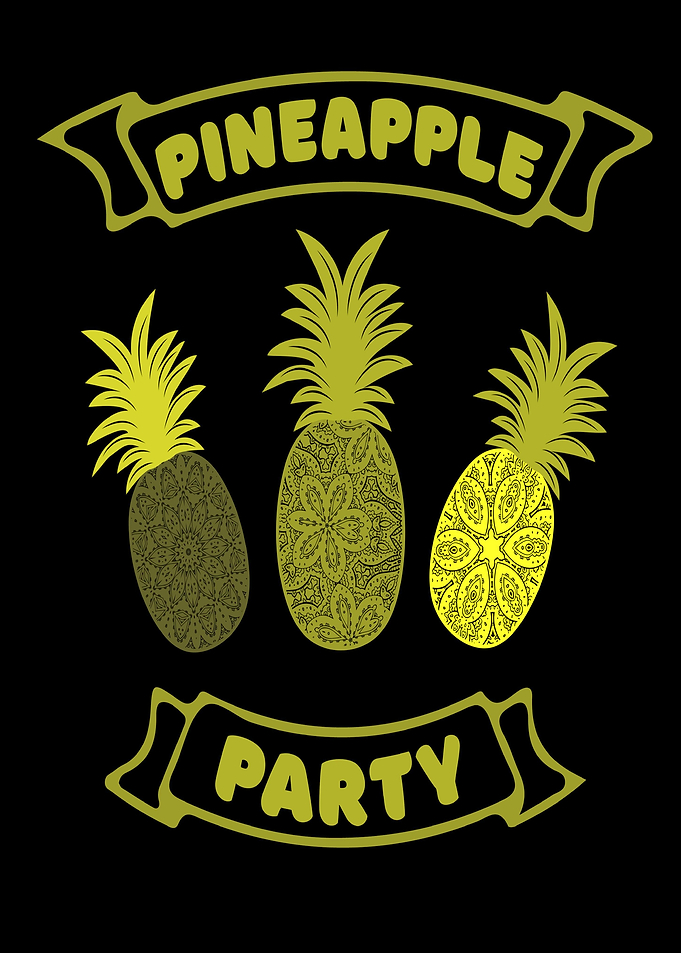 Pineapple party colorful