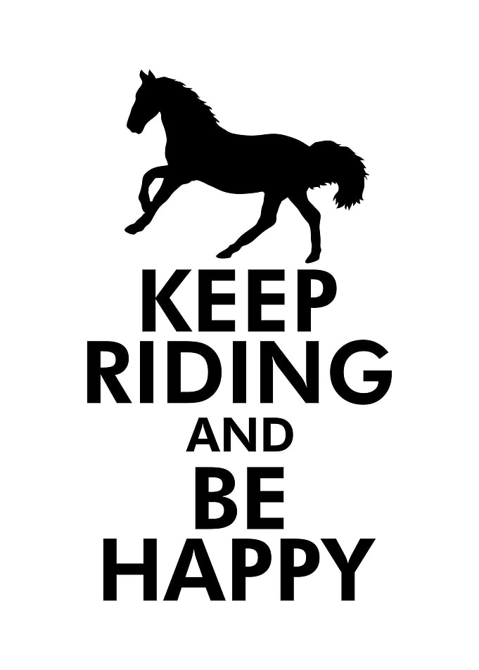 Keep riding and be happy