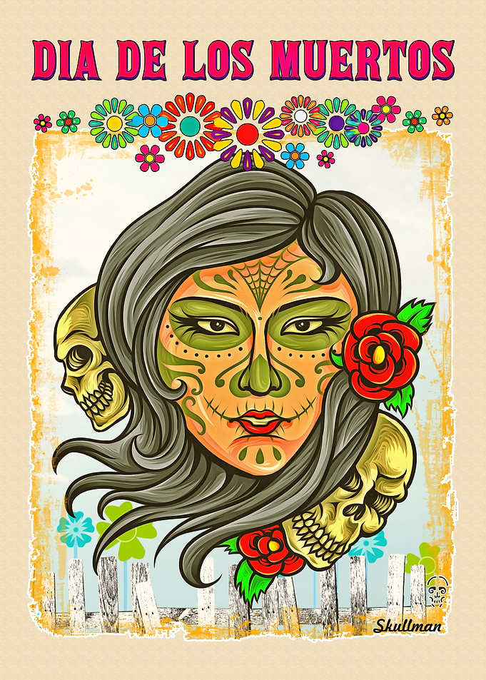Catrina Sugar Skull Art
