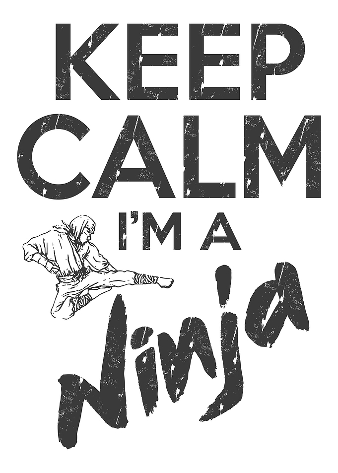 Keep Calm Im A Ninja Fu