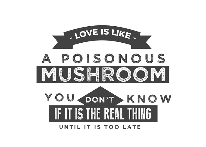 a poisonous mushroom