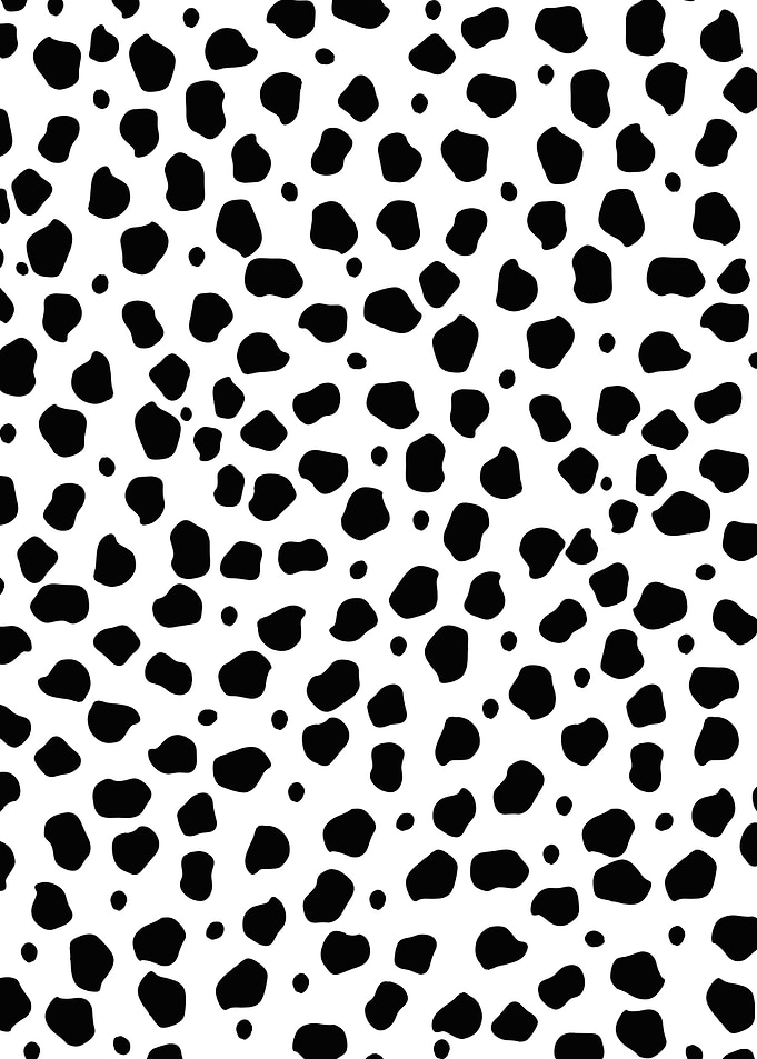 Cheetah Animal BW Print 1