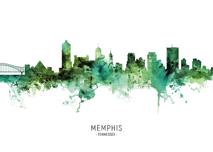 Memphis Skyline Tennessee