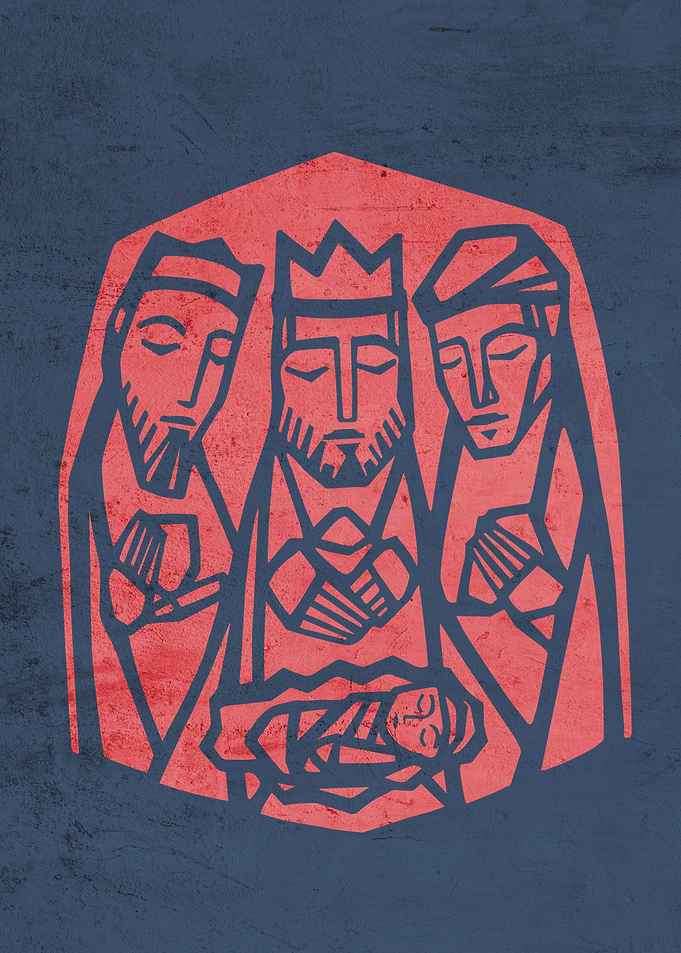 3 wise men and baby jesus