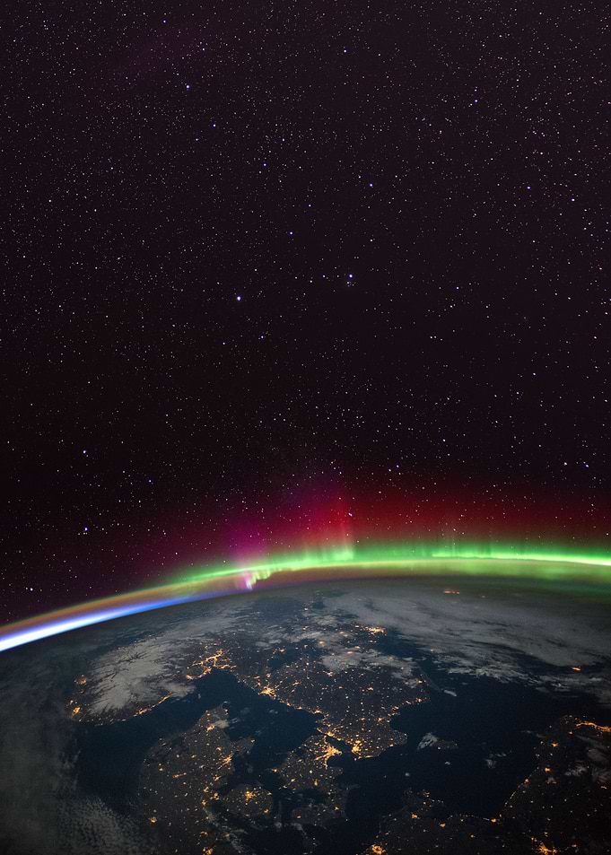 Aurora over Scandinavia