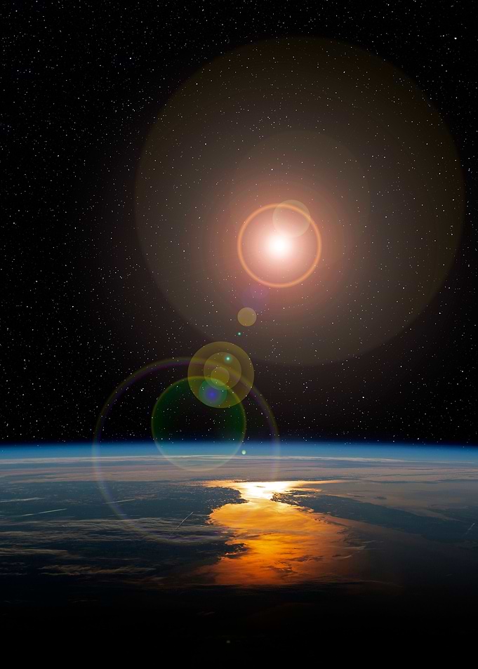 Sunset from Space