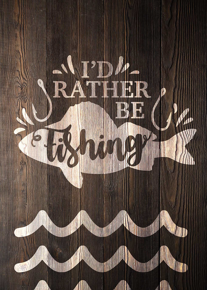 RATHER BE FISHING WOOD