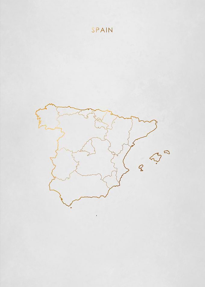 Gold Spain Map