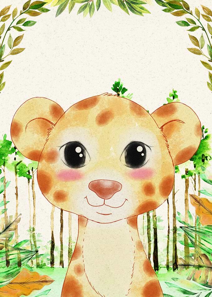 Leopard Jungle Poster