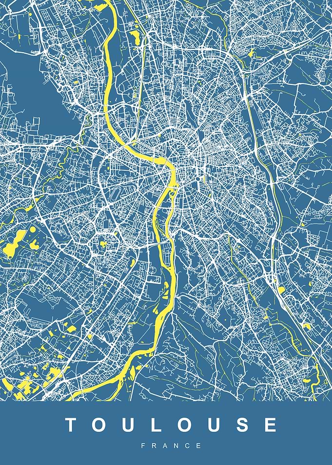 TOULOUSE City Map France