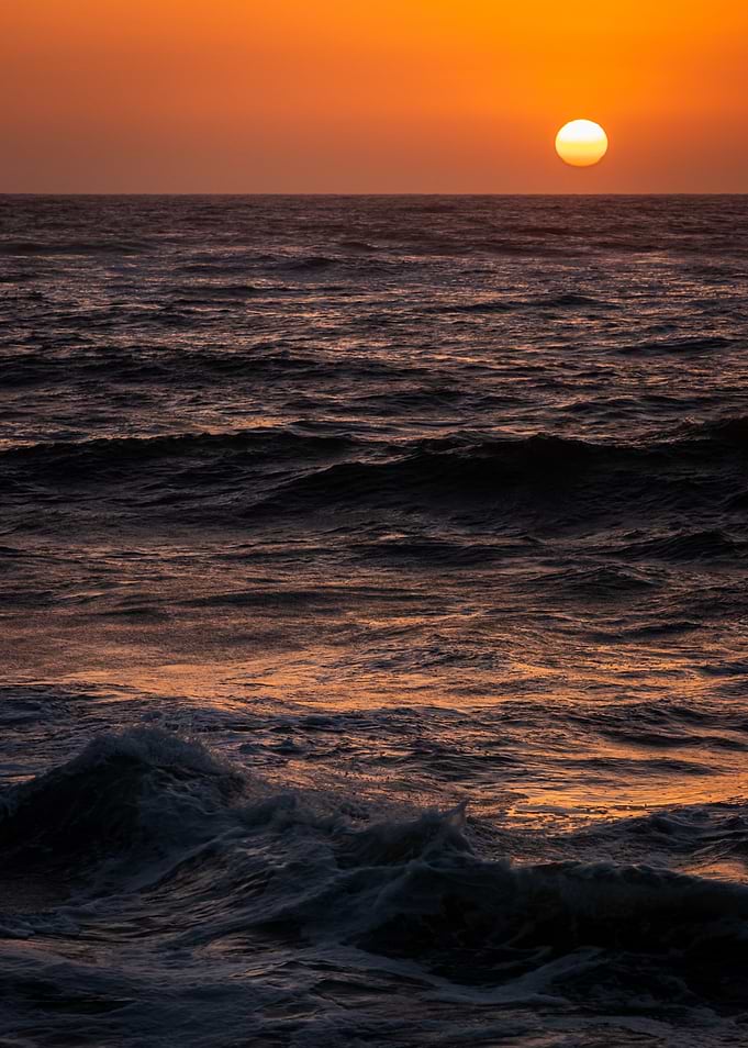 Sunset Ocean Waves