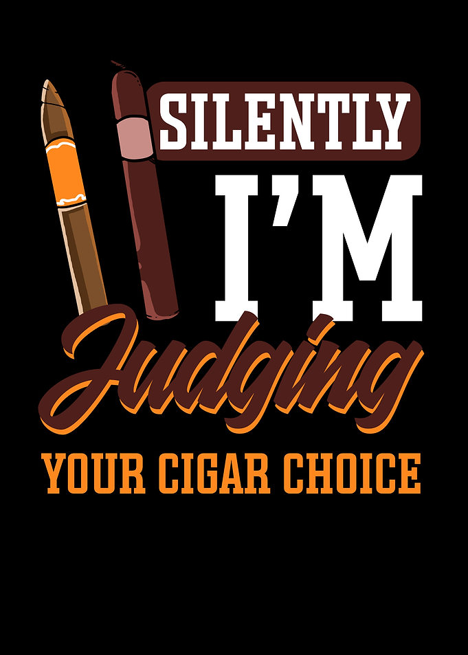 Funny Cigar Smoker Whisky