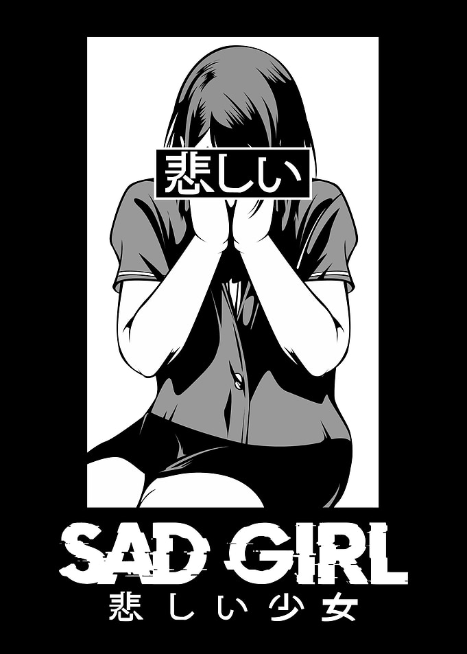 Sad Girl Anime Nu Goth Sen