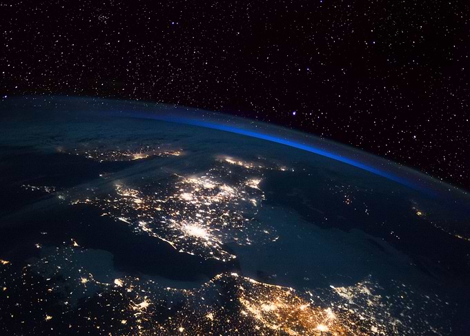 UK from Space at Night