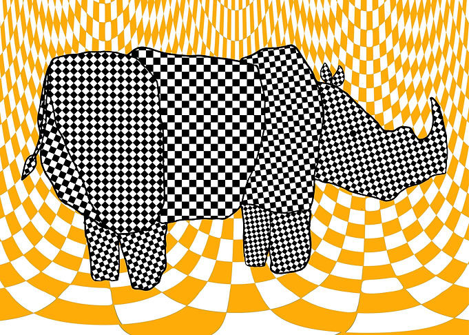 BW rhinoceros
