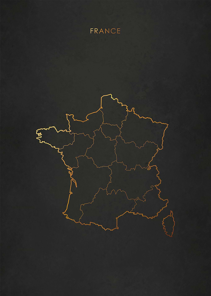 Gold France Map