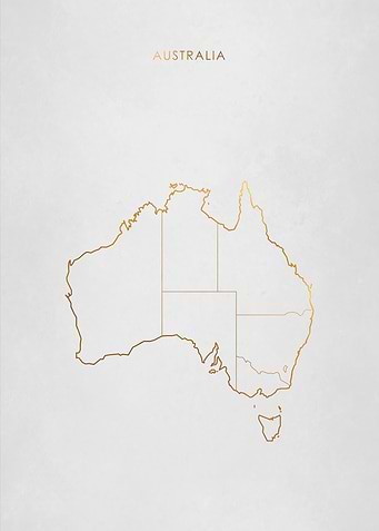 Gold Australia Map