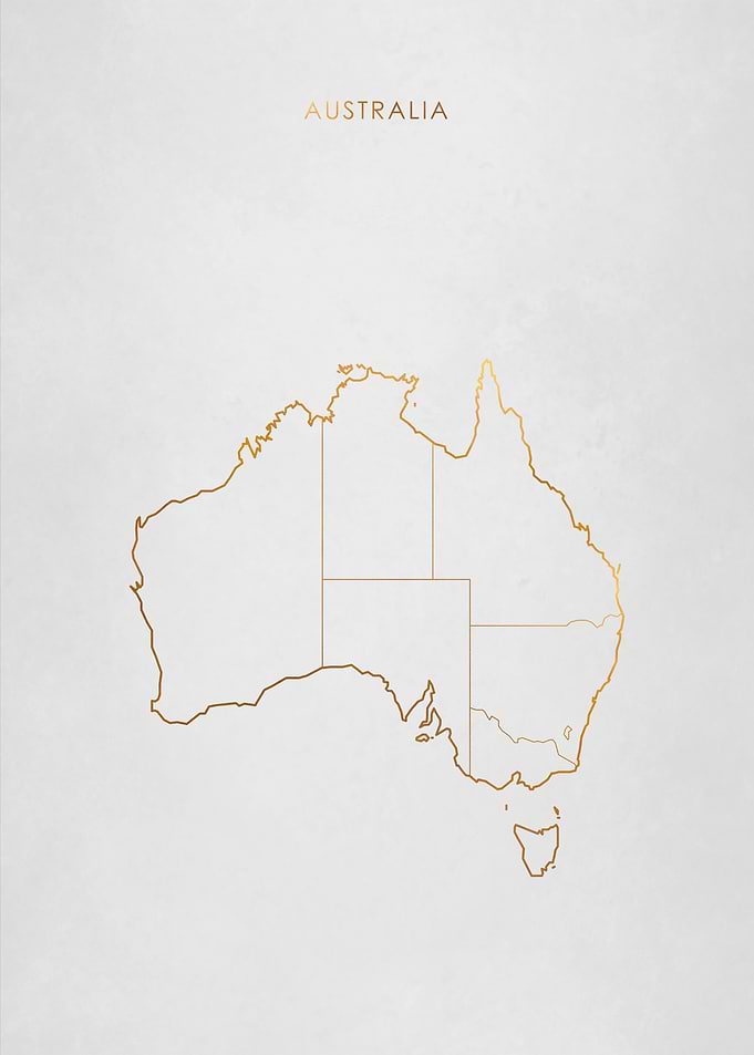 Gold Australia Map