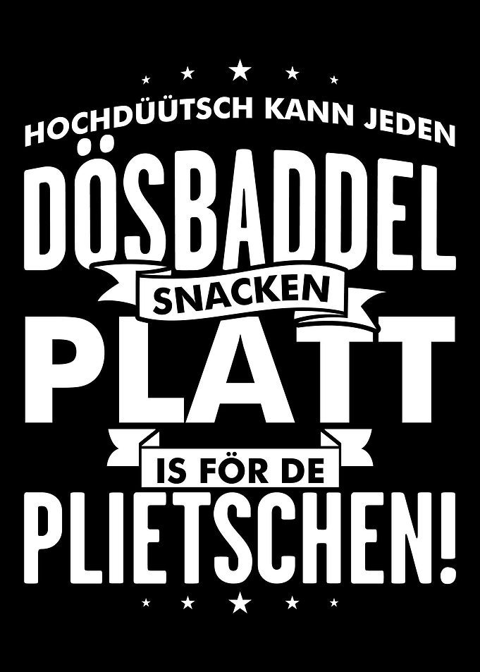 Platt Spruch Kneipe Cafe