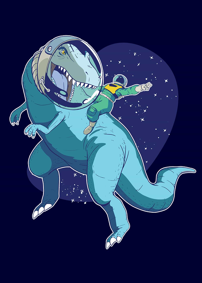Astronaut on TRex