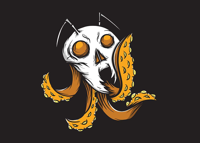 Ant skull with Tentacle