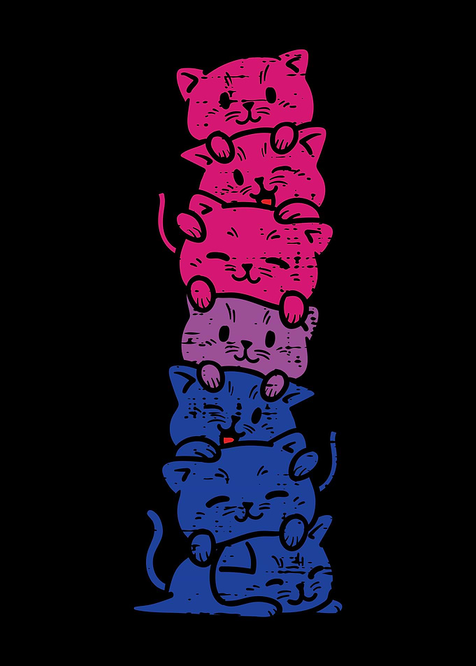 Cat Stack Bisexual Pride