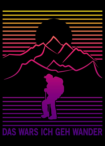 Hiking Mountaineer Retro