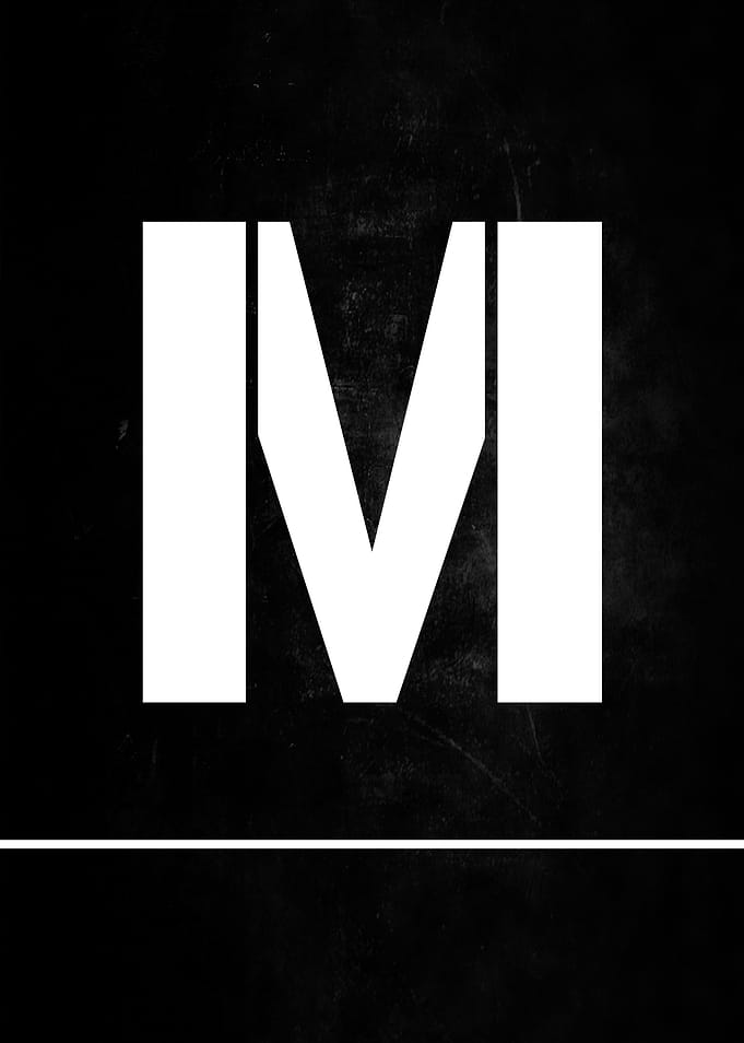 Gamer Letter M Print