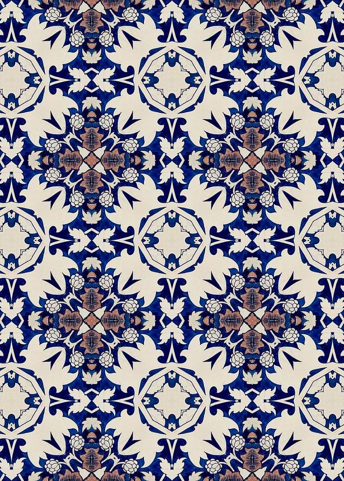 Intense Blue Pattern 11