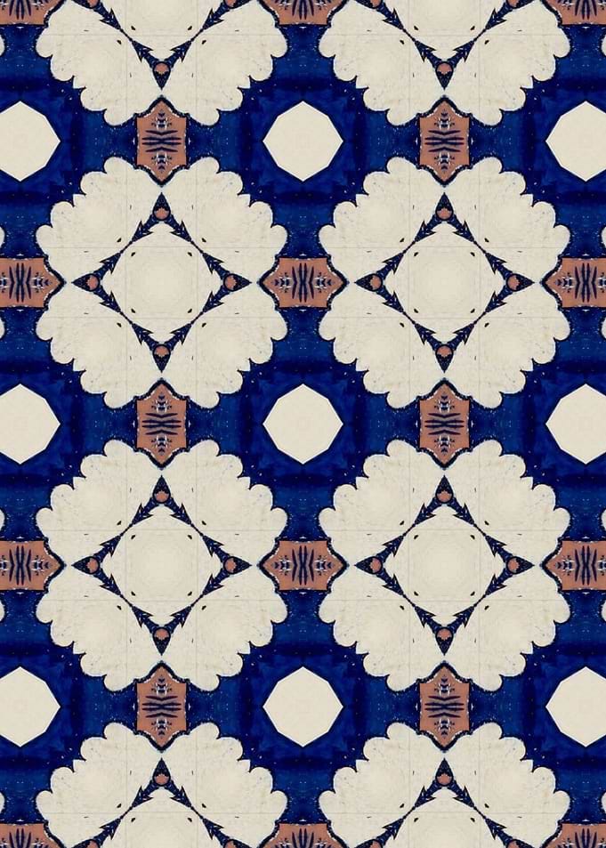 Intense Blue Pattern 15