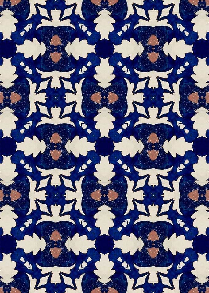Intense Blue Pattern 14